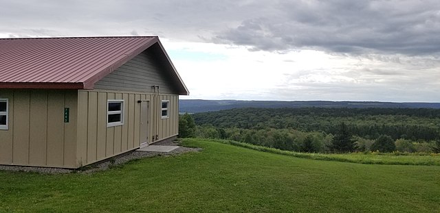 Classroom building at Heiberg Memorial Forest, SUNY-ESF, Preble, New York