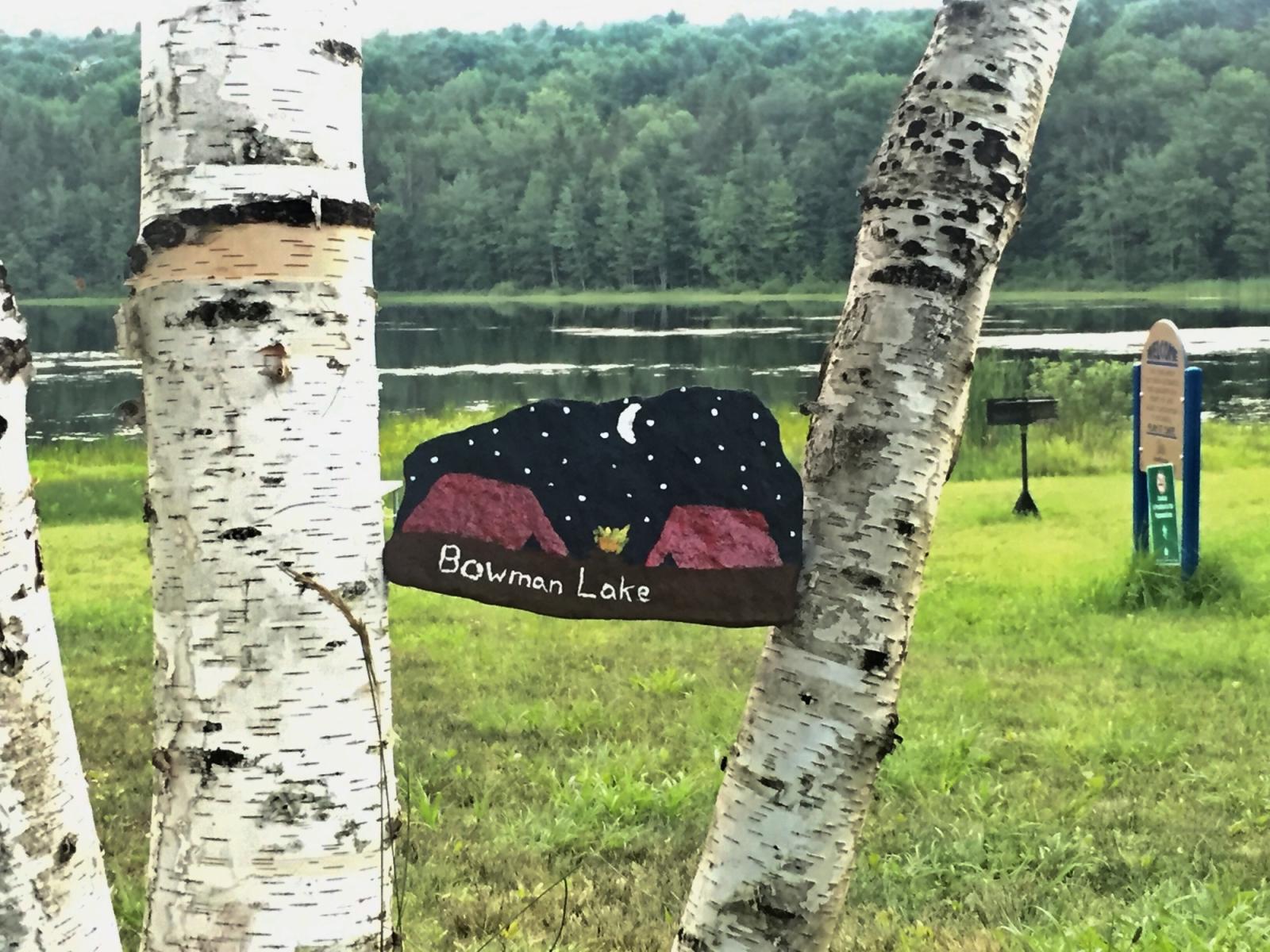 Bowman Lake Sign