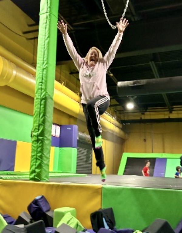 Vicki jumps